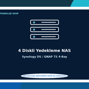 4 Diskli Yedekleme NAS