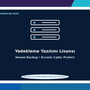 Yedekleme Yazılımı Lisansı